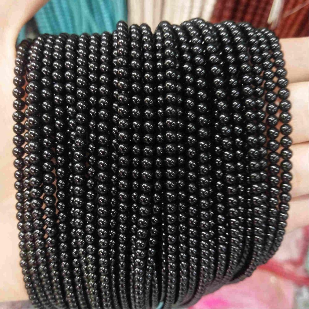 Natural Stone 2MM 3MM Round Beads Tourmaline