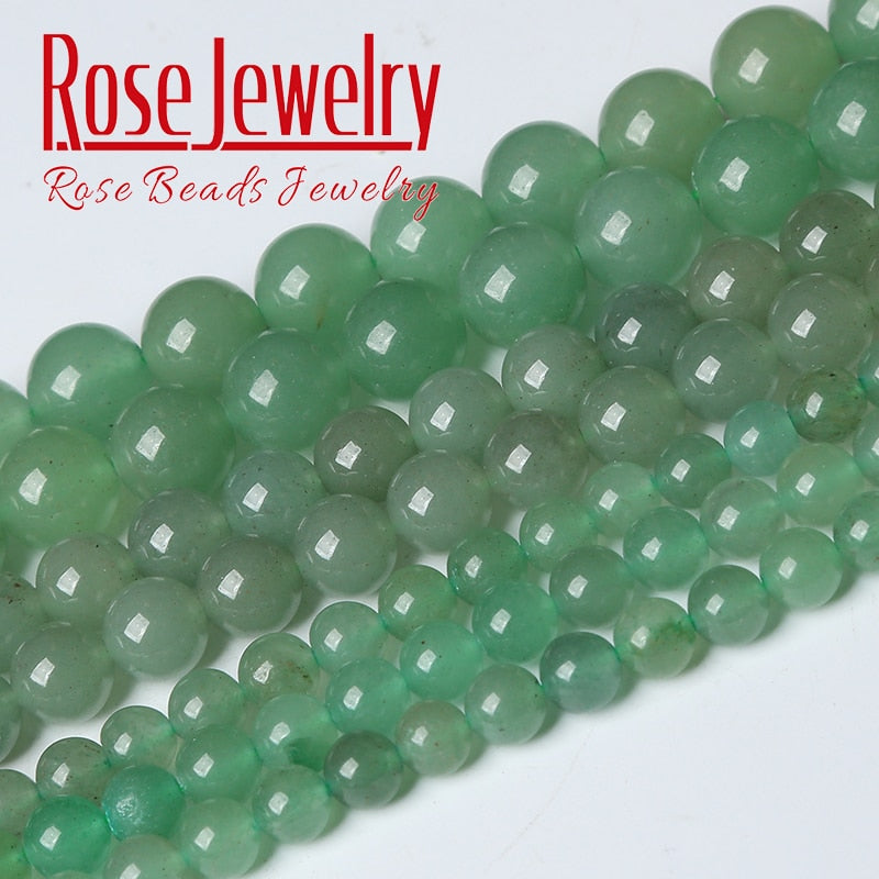 Green Aventurine Jades Beads Natural Stone Round