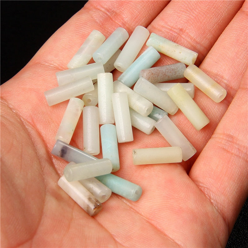Cylinder Shape Stone Beads Jaspers