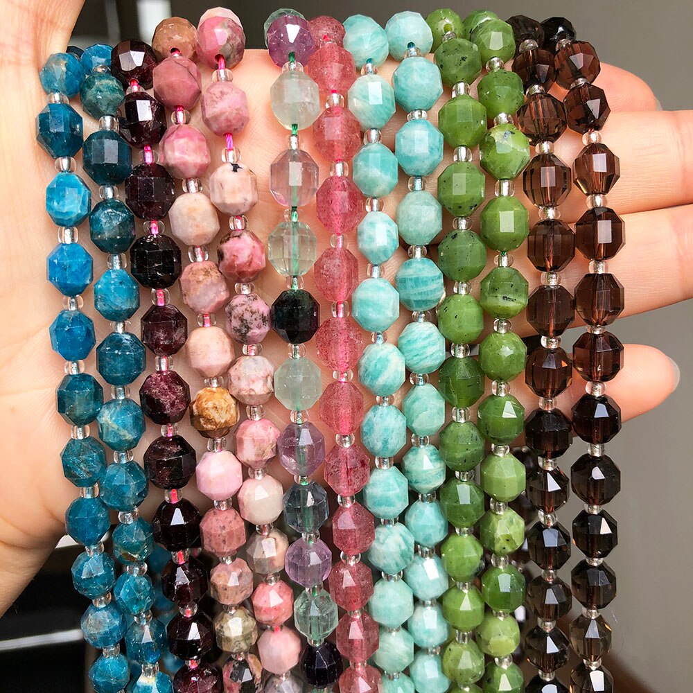 Natural Rhodonite Jades Quartz Apatite Amazonite Stone