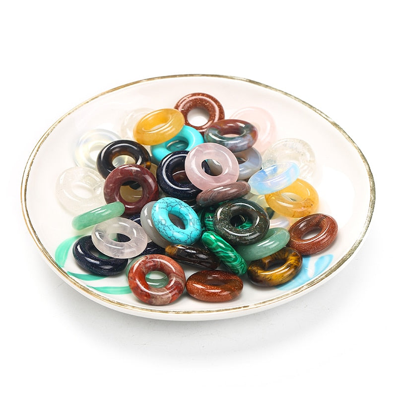 Big Hole Beads for Jewelry Making Natural Stone