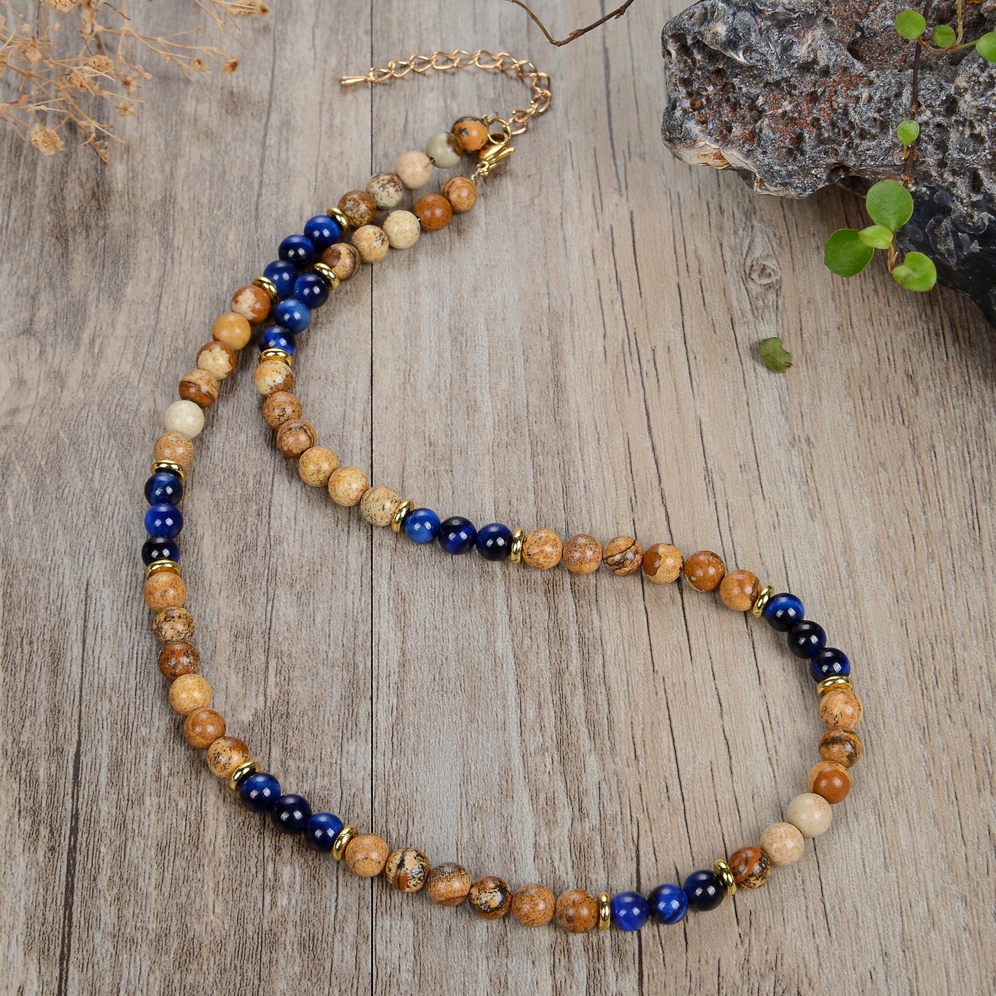 New natural tiger's eye stone black gallstone beads