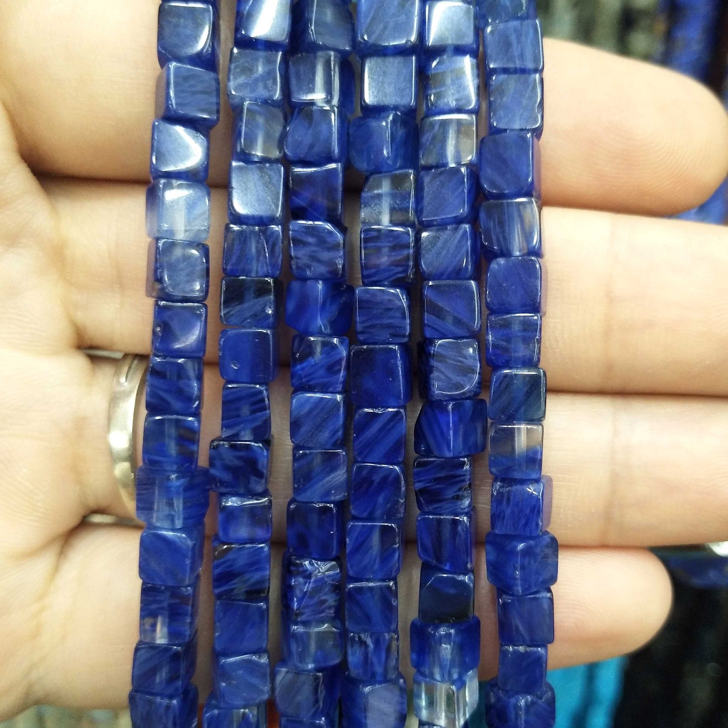 Square Pink Crystal Quartz Agates Jades