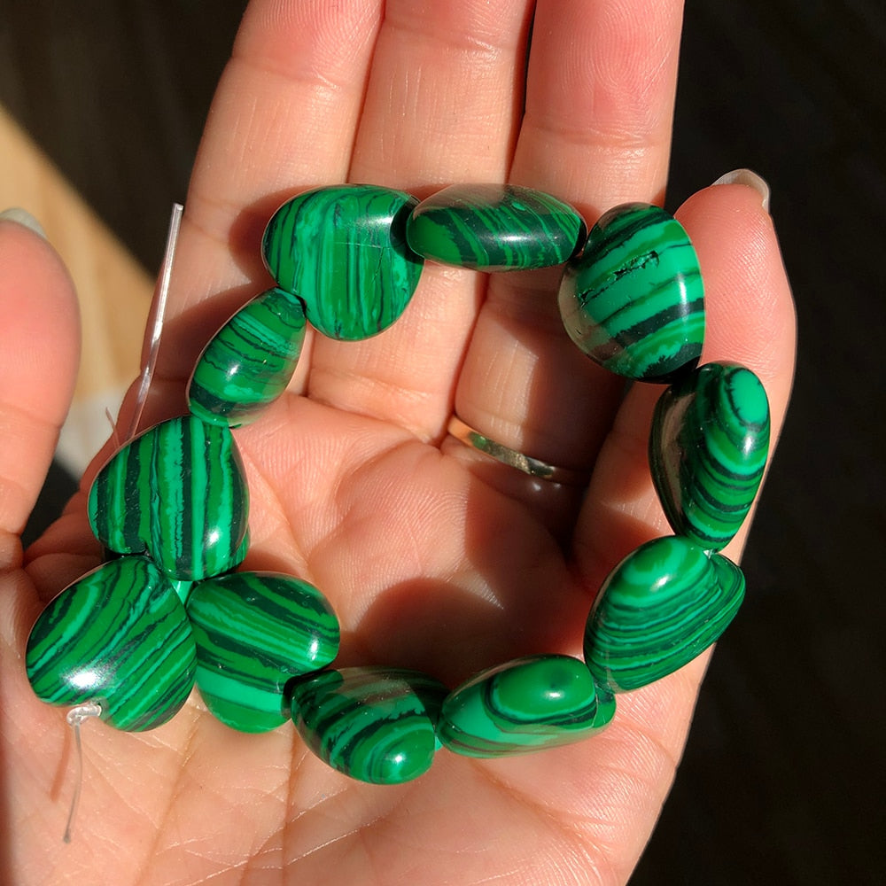 Natural Stone Love Heart Shape Unakite Agates