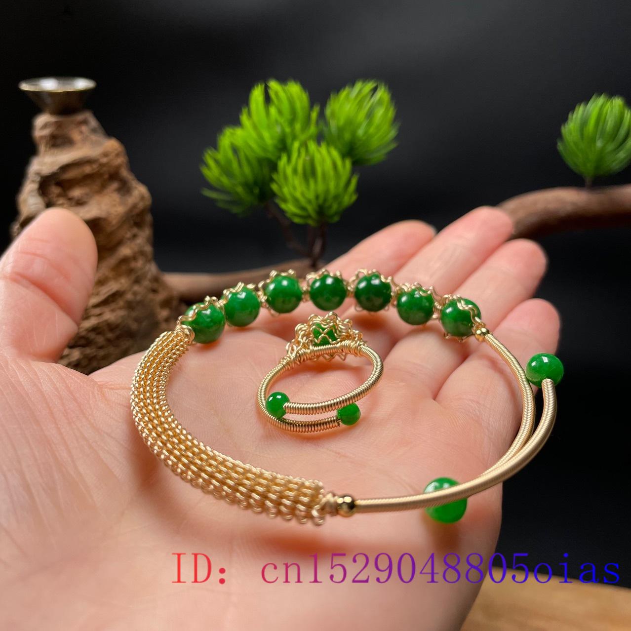 Jade Bracelets for Women Beads Men Ring Gemstone