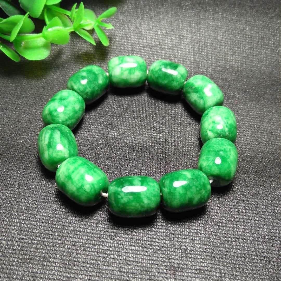 Genuine Natural Jade Bracelet Men Emerald Jades Stone