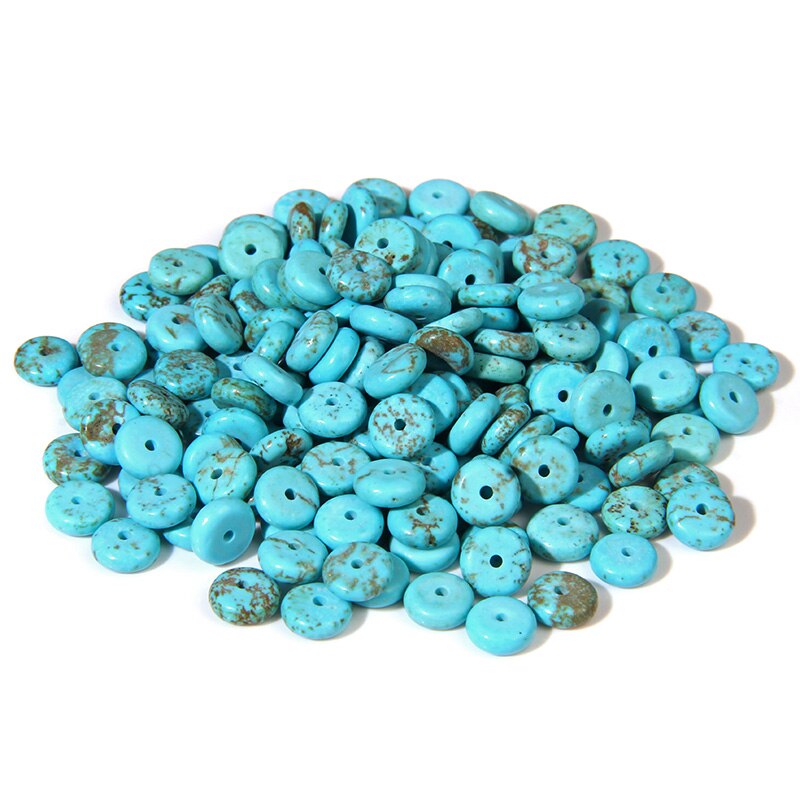 Natural Stone Slice Bead Agates Jades Flat Spacer