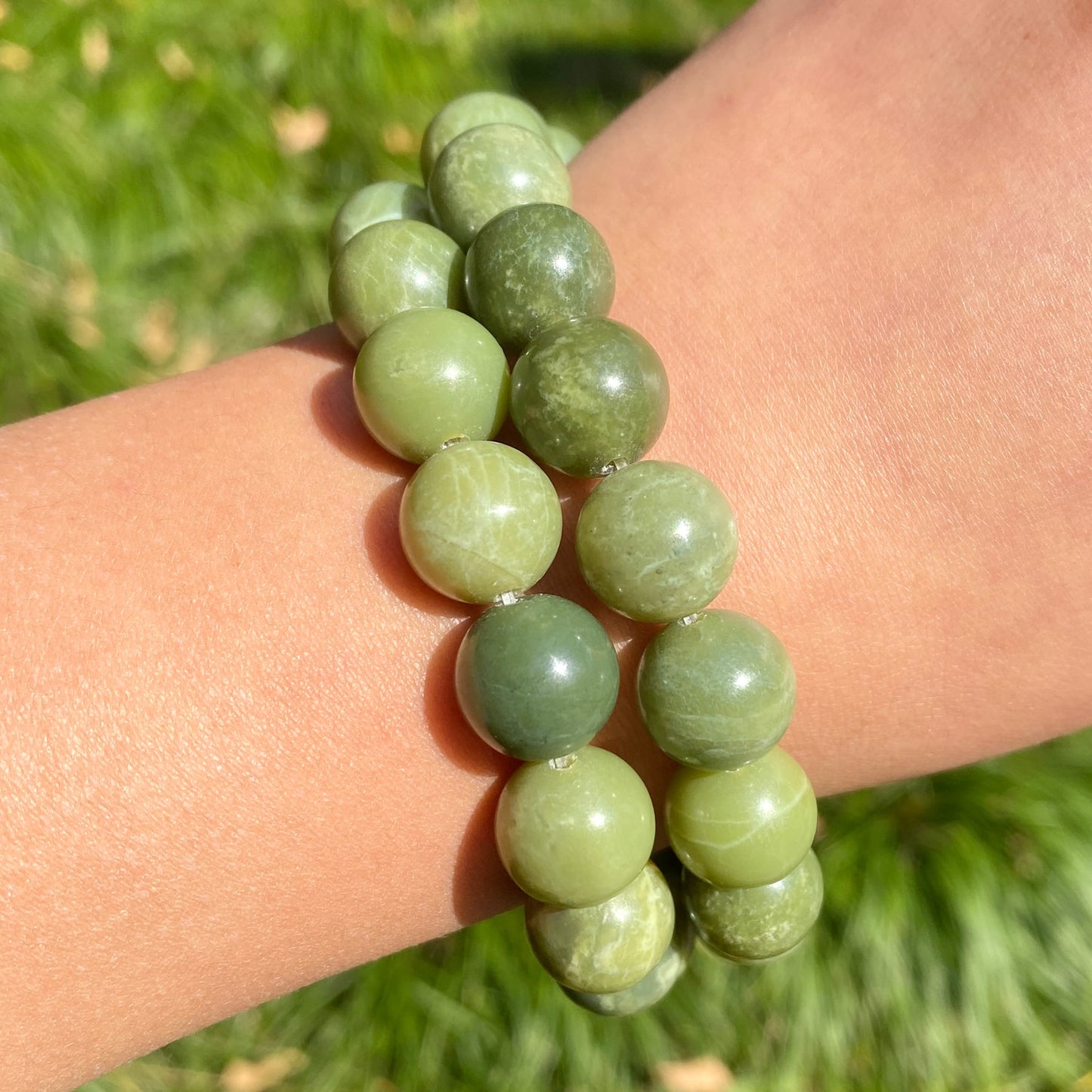 Natural Stone Beads Genuine Canada Jade Beads