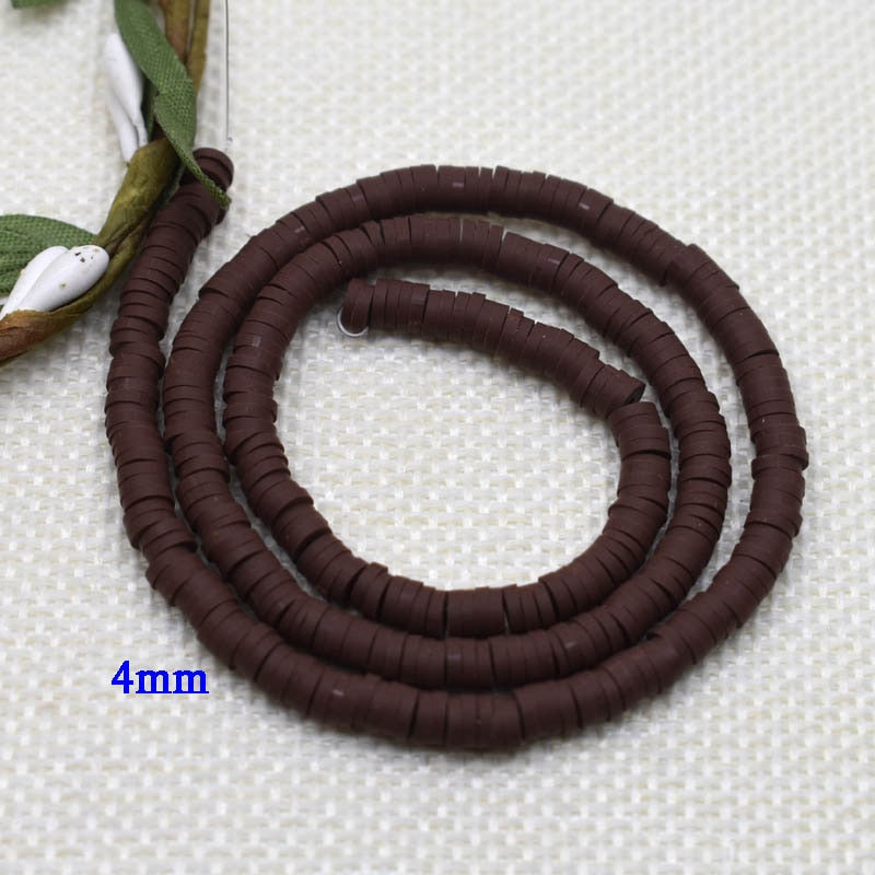 Flat Round Handmade Round Polymer Clay Chip