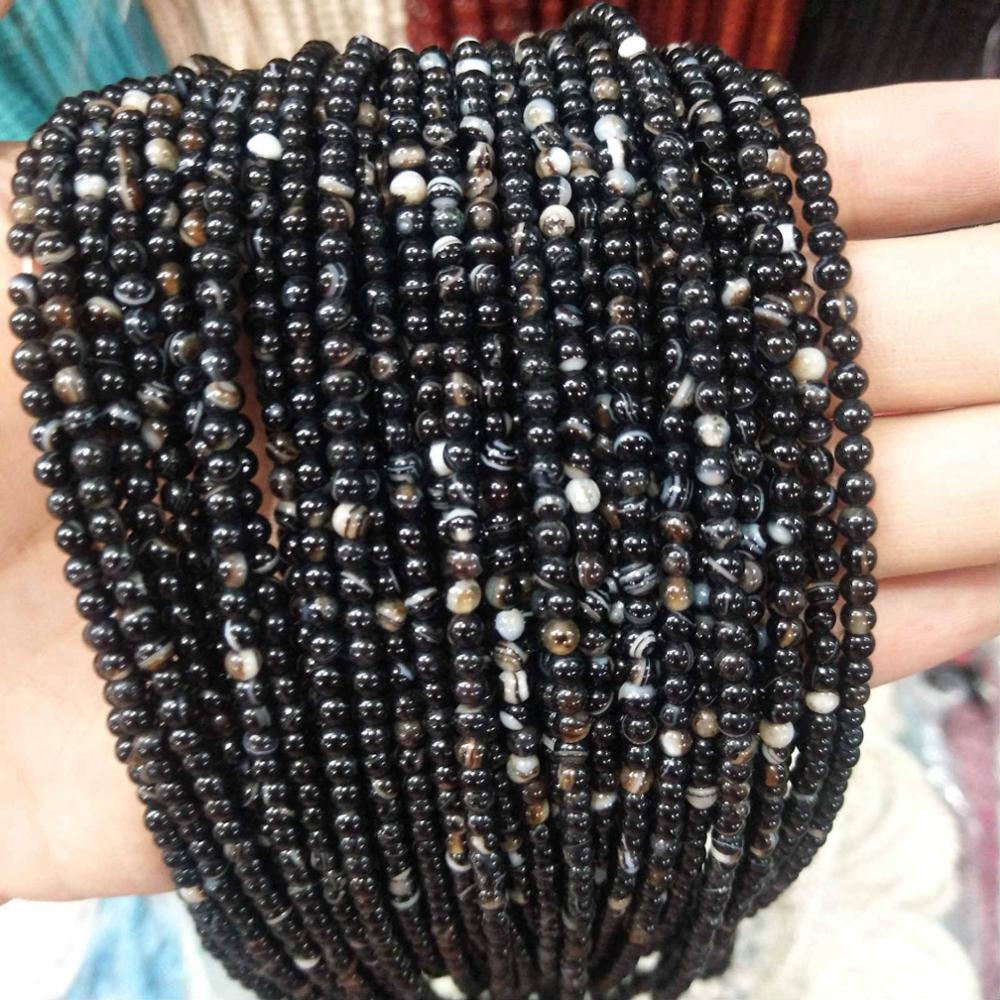 Natural Stone 2MM 3MM Round Beads Tourmaline
