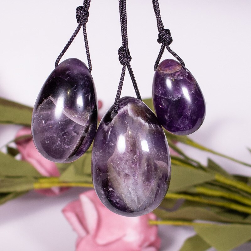 Natural Pink Rose Quartz Yoni Jade Eggs Healing Crystal