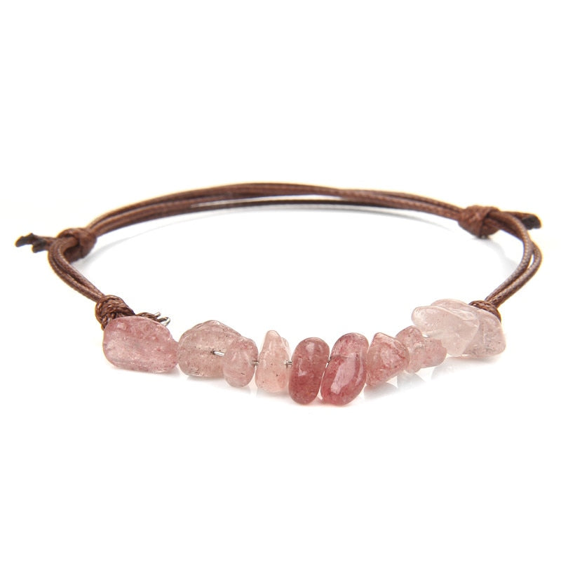Irregular Natural Crystals Chakras Stone Bracelet