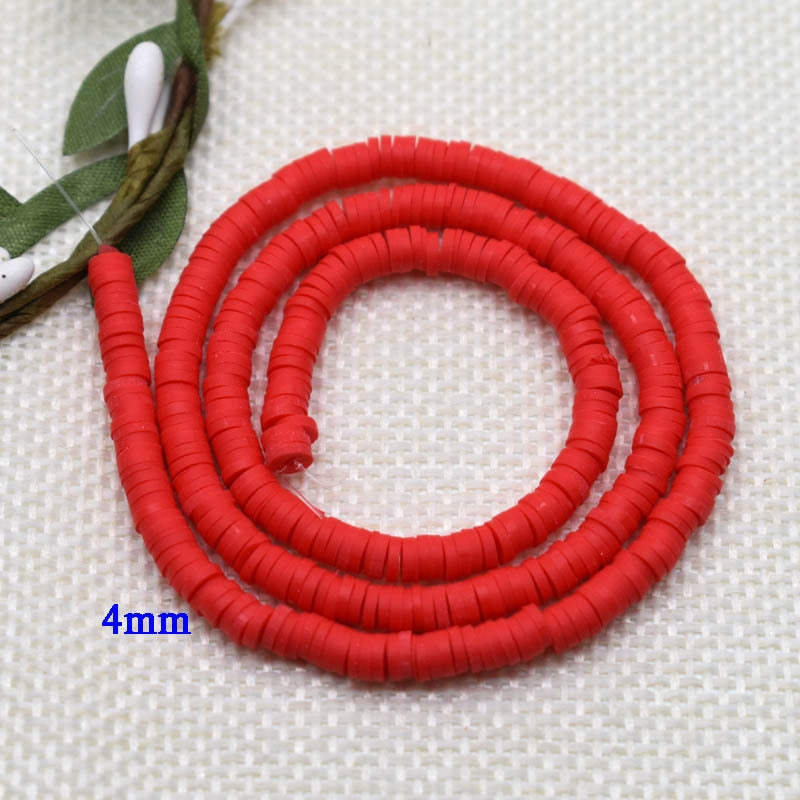 Flat Round Handmade Round Polymer Clay Chip