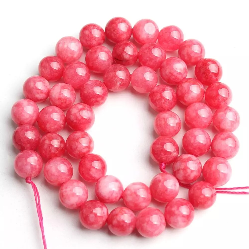 Natural Angelite Jades Stone Beads For Jewelry Making