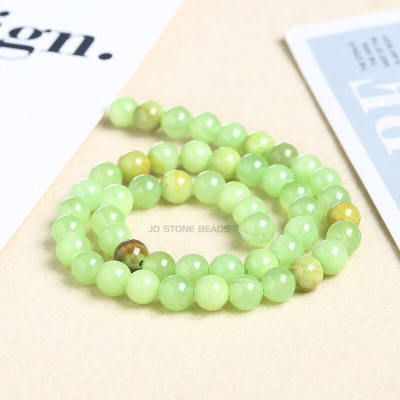 Natural Chalcedony Stone Beads Round Loose Beads