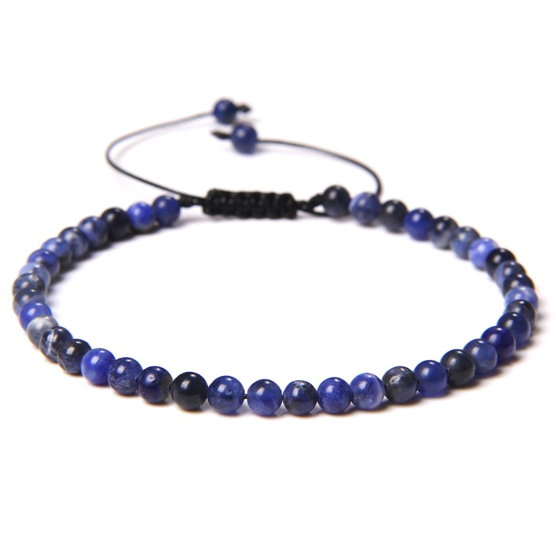 Vintage Natural Stone Bracelet Men Chakras Beads