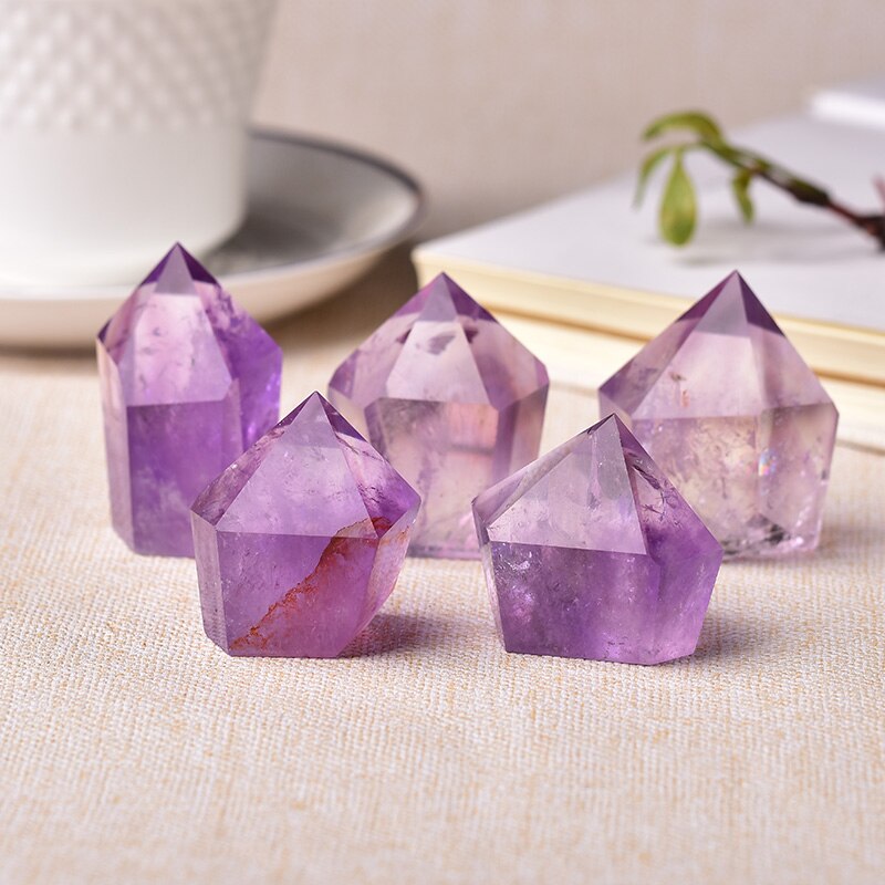 Natural Amethyst Point Wand Quartz Crystal