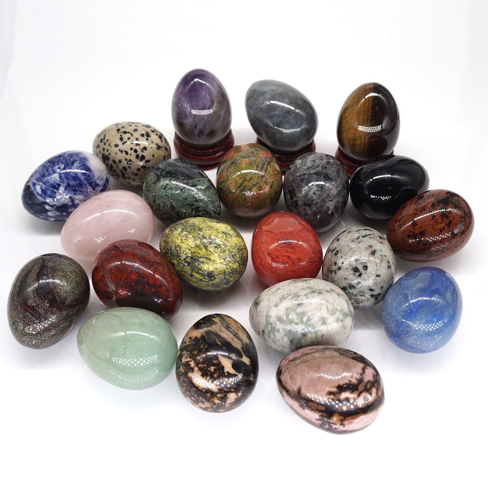 Egg Shaped Stone Natural Healing Crystal Kegel