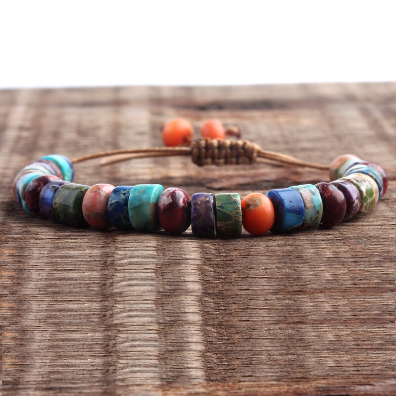 Boho Style Handmade Colorful Multi Bracelet Stone