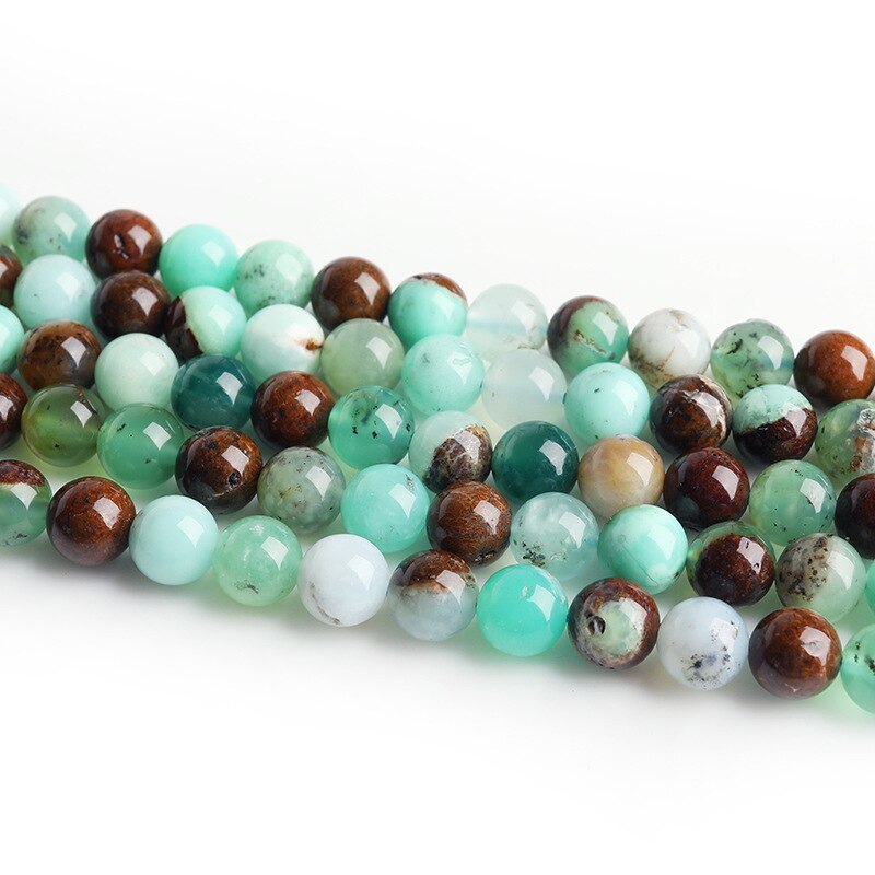Natural Chrysoprase Jades Round Loose Stone Beads