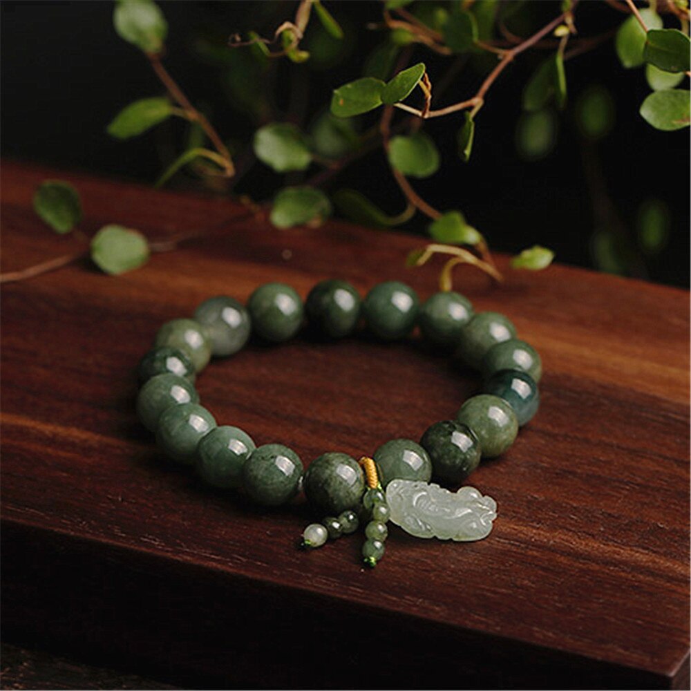 Natural Grade A Jade Jadeite Round Bead