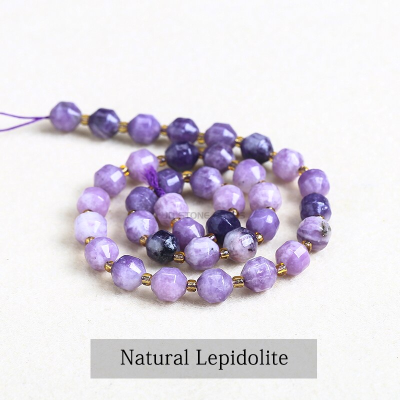 Natural Olive Beads Jasper Opal Howlite Lepidolite Stone