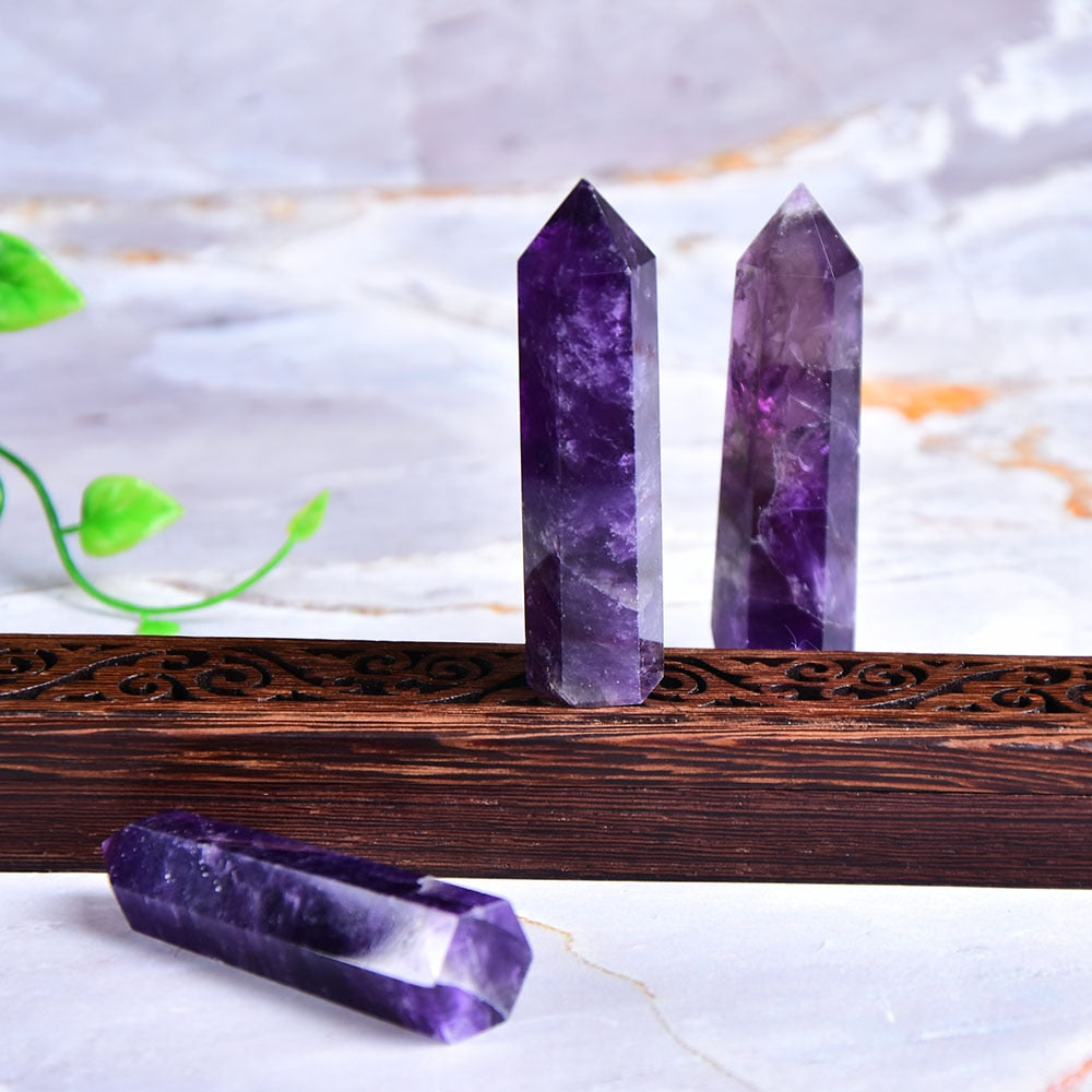 Amethyst Point Crystal Healing Energy Stone