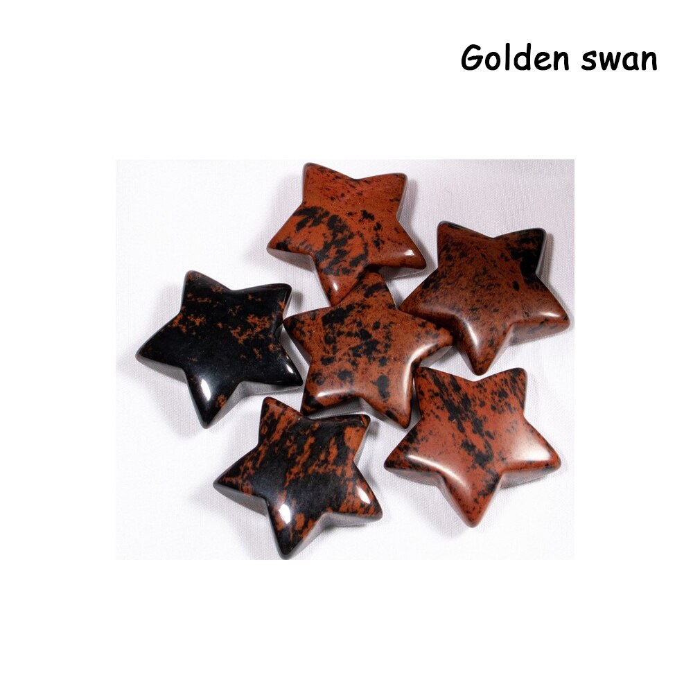 Pentagram Statue Rose Quartz Amethyst Healing Crystal