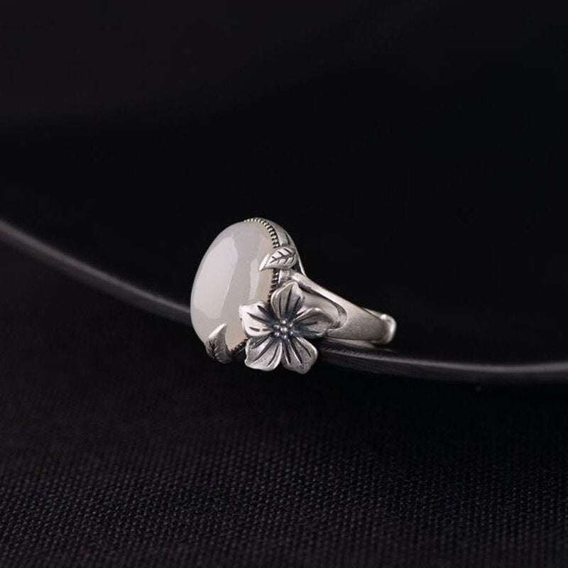 New silver original design plum blossom inlaid