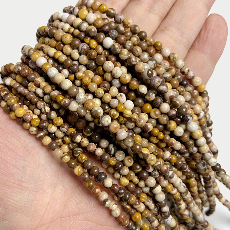 Natural Jades Agates Stone Beads Loose Isolation