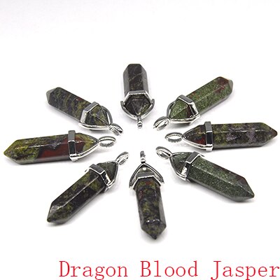 Natural Stone Hexagonal Quartz Pendulum Column Crystal
