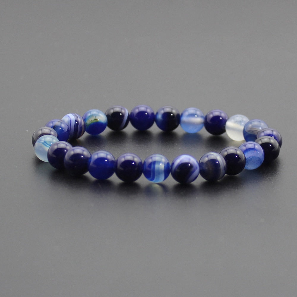 Natural Stone Quartz Bracelet Yoga Chakra Healing