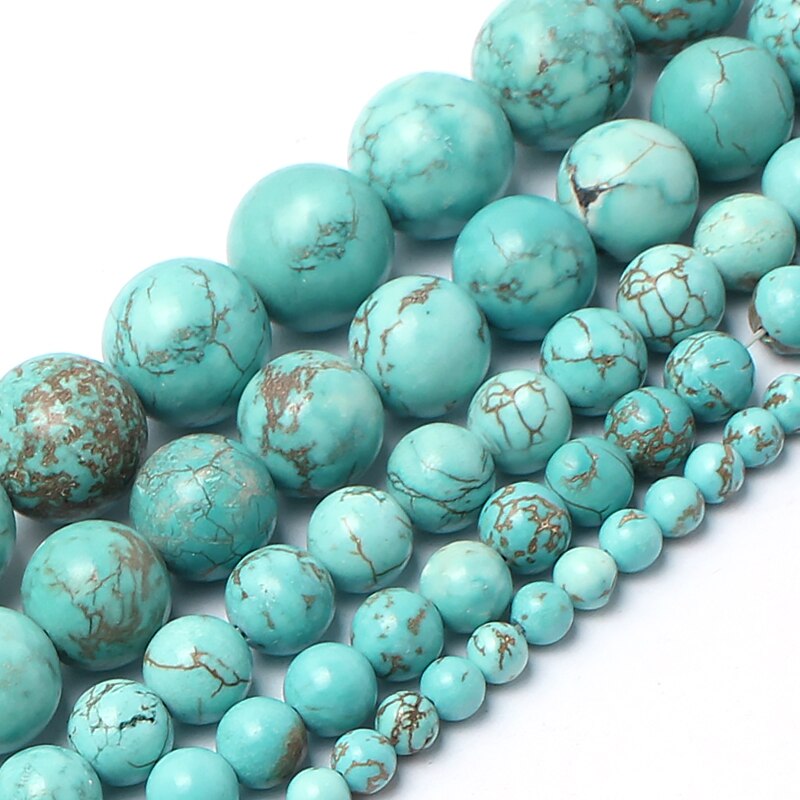 Blue Style Natural Stone Turquoises Agates Jades Lapis