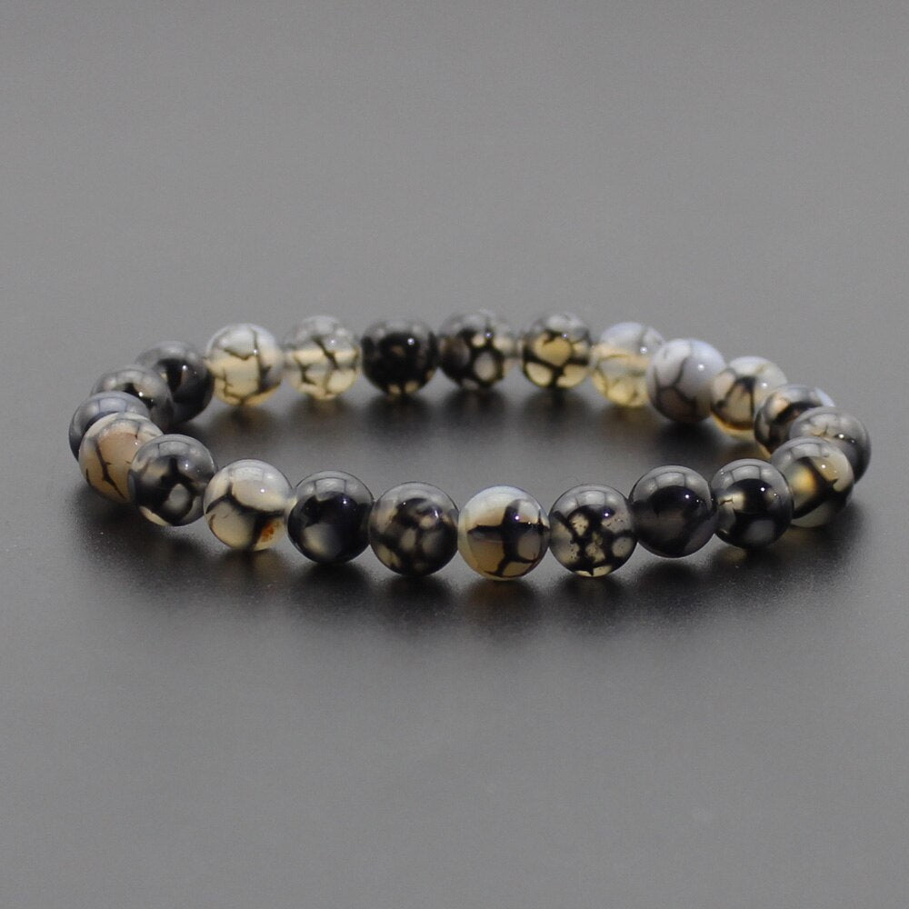 Chakra Quartz Crystal Agate Bracelet Men Natural Stone