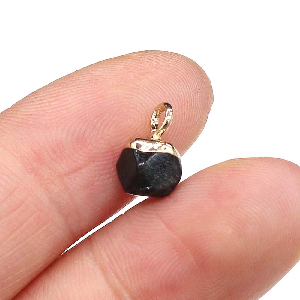 100% Natural Stone Pendant Polygon Shape Faceted