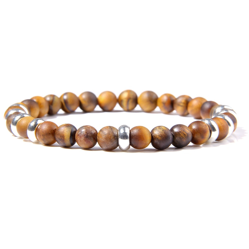 Hematite Bracelets Matte Rainbow Flash Moonstone