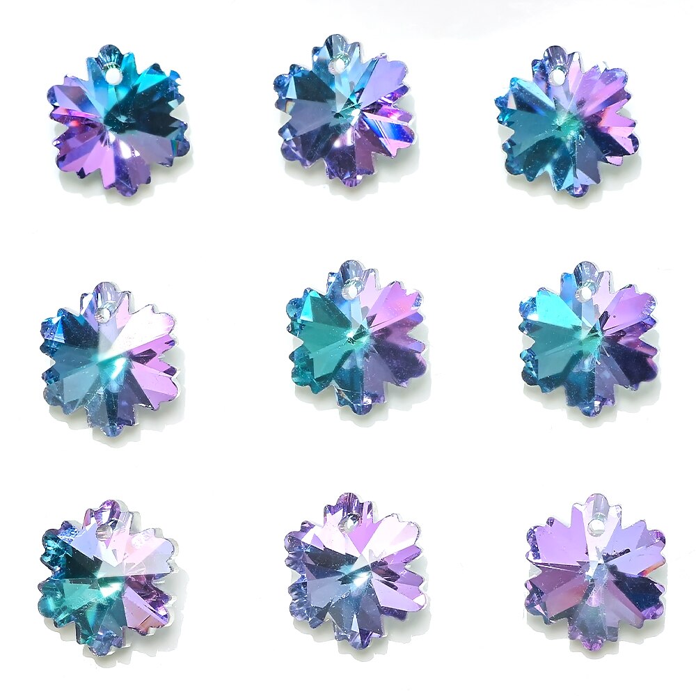 Multi Shape Charms Crystal Heart Beads
