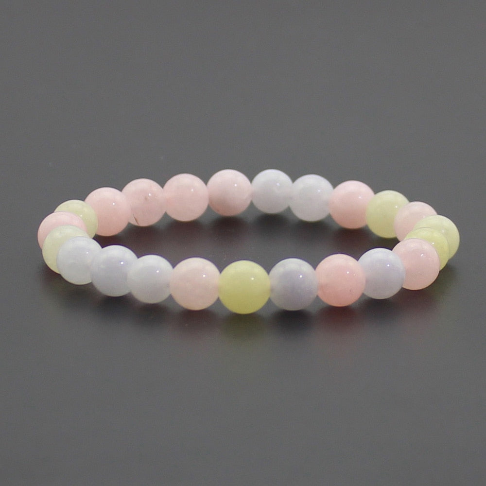 Natural Stone Quartz Bracelet Yoga Chakra Healing