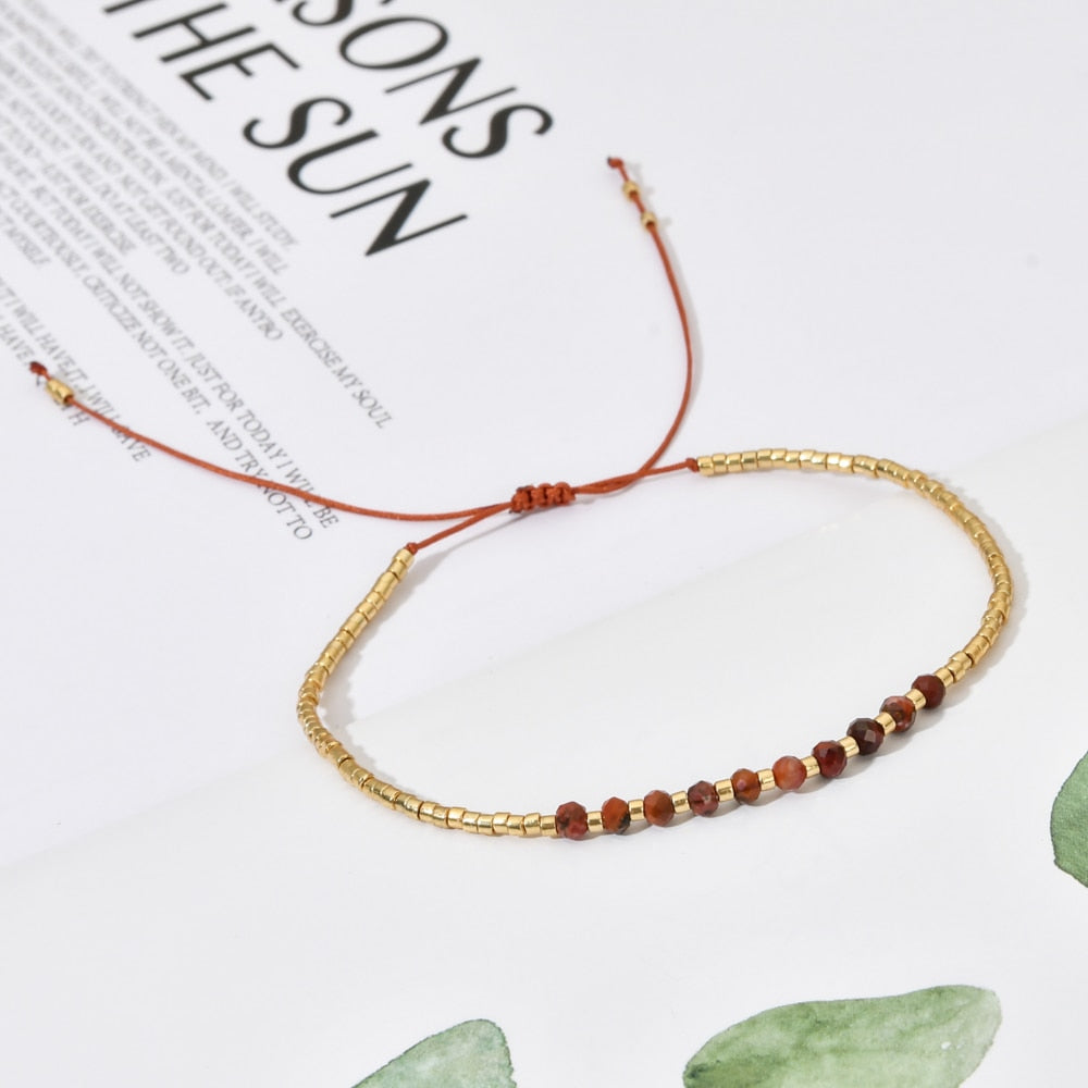 Thin Fashion Natural Stone Bracelet Girls Friends
