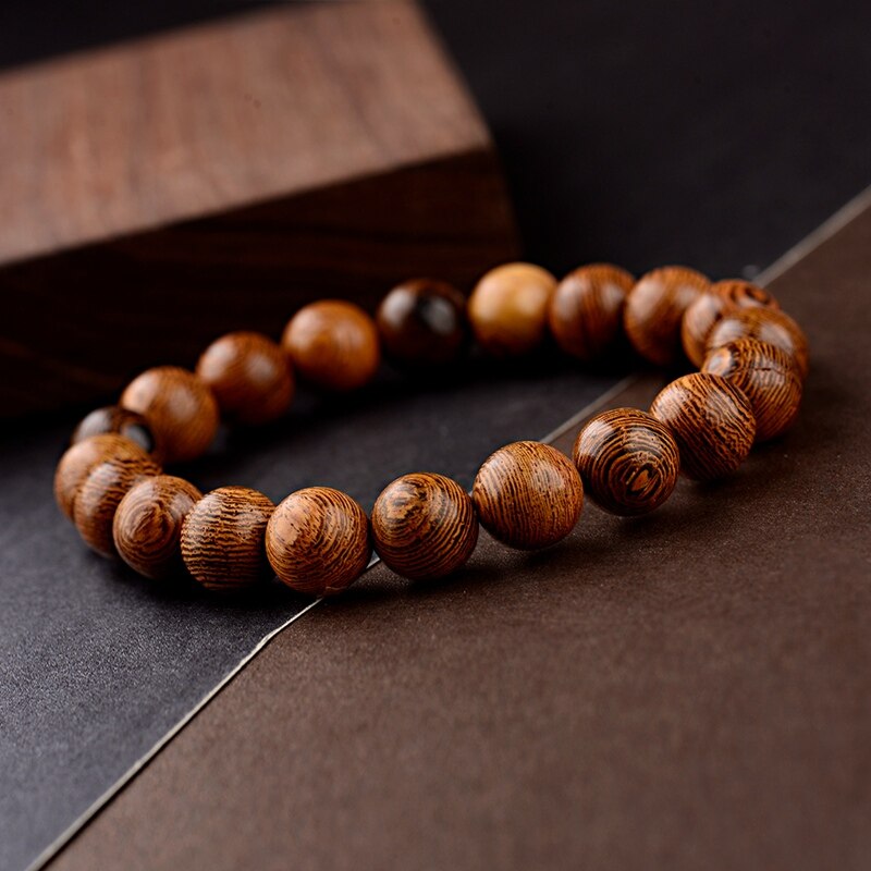 Men Bracelet Natural Moonstone Bead Tibetan