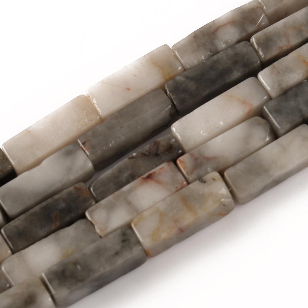 Natural Stone Rectangle Tiger Eye Labradorite Opal Jades