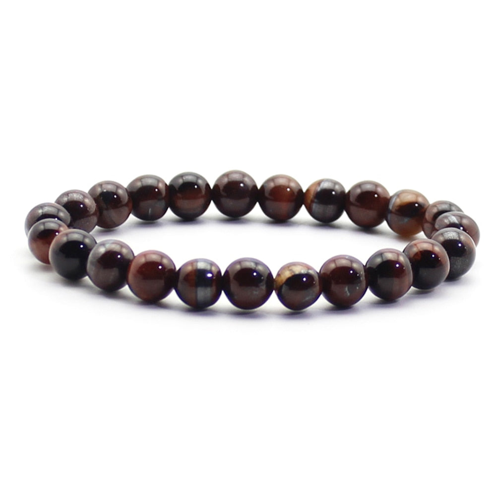 Women Men Natural Stone Quartz Bracelets Tiger Eye