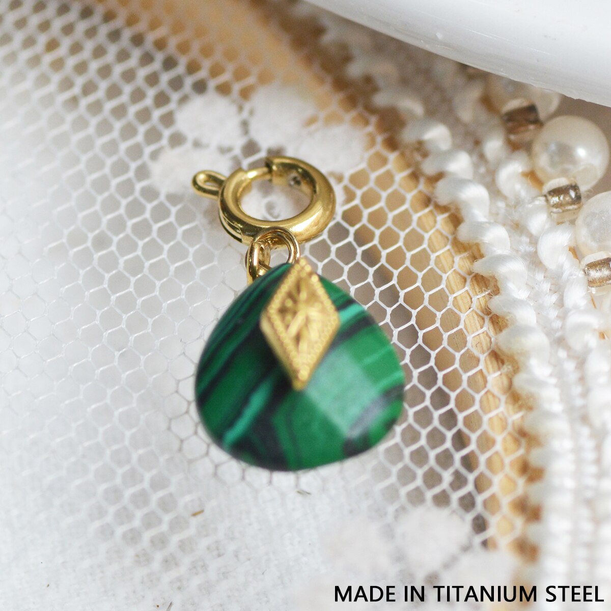 Star & Eye Natural Stone Charm Necklaces