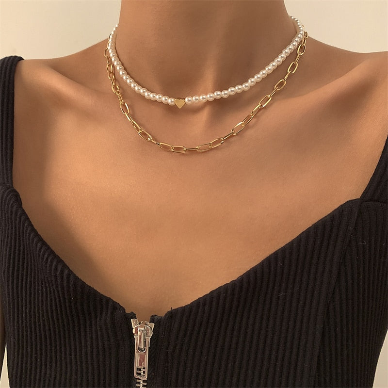 Bohemian Shell Necklace For Women Elegant Pearl