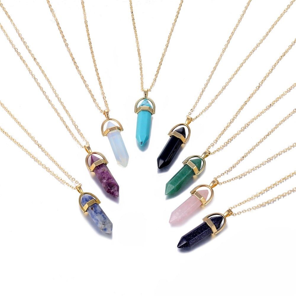 FNIO Crystal Pendant Necklace For Women