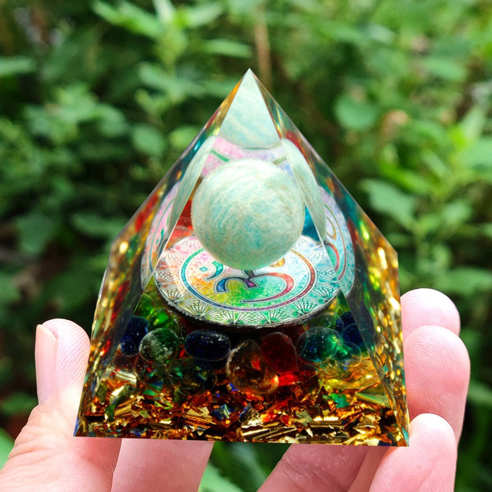 Orgonite Pyramid Crystals Natural Stone Orgone