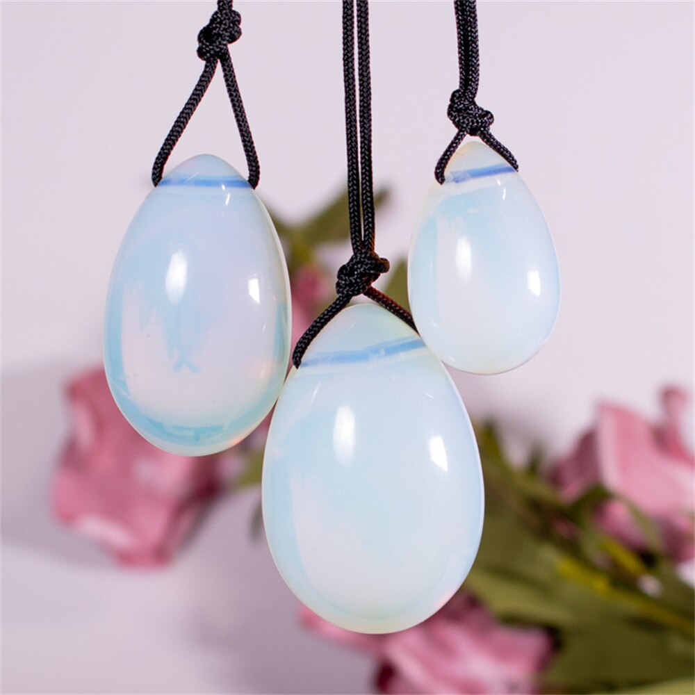 Natural Pink Rose Quartz Yoni Jade Eggs Healing Crystal