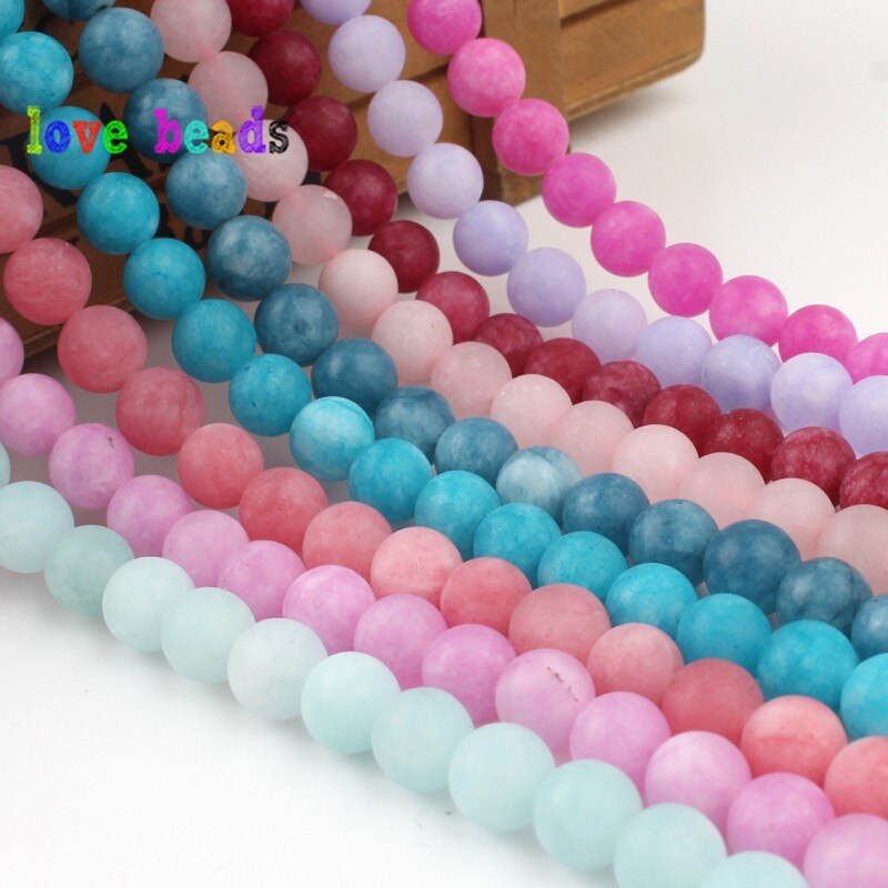 Matte Stone Beads Dull Polish Amazons Jades