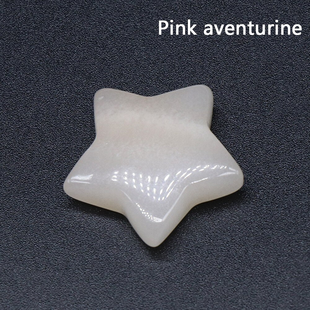 Pentagram Statue Rose Quartz Amethyst Healing Crystal