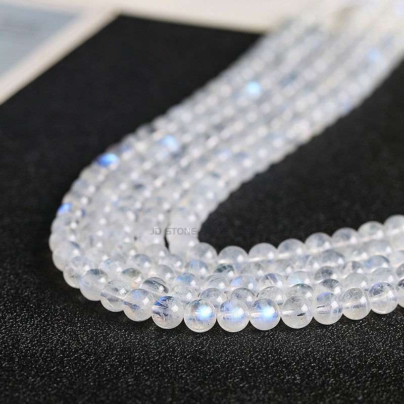 Natural Blue Moonstone Beads